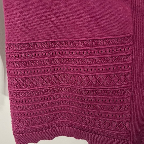 🌺 Lety & Me Magenta Open Front Cardigan Sweater – Size S - Picture 2 of 7